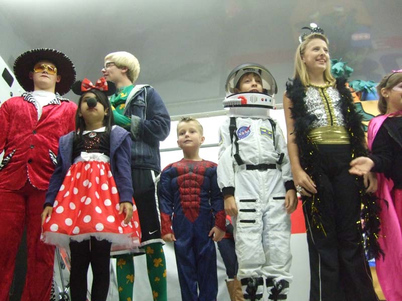 photo of kids in the costume parade